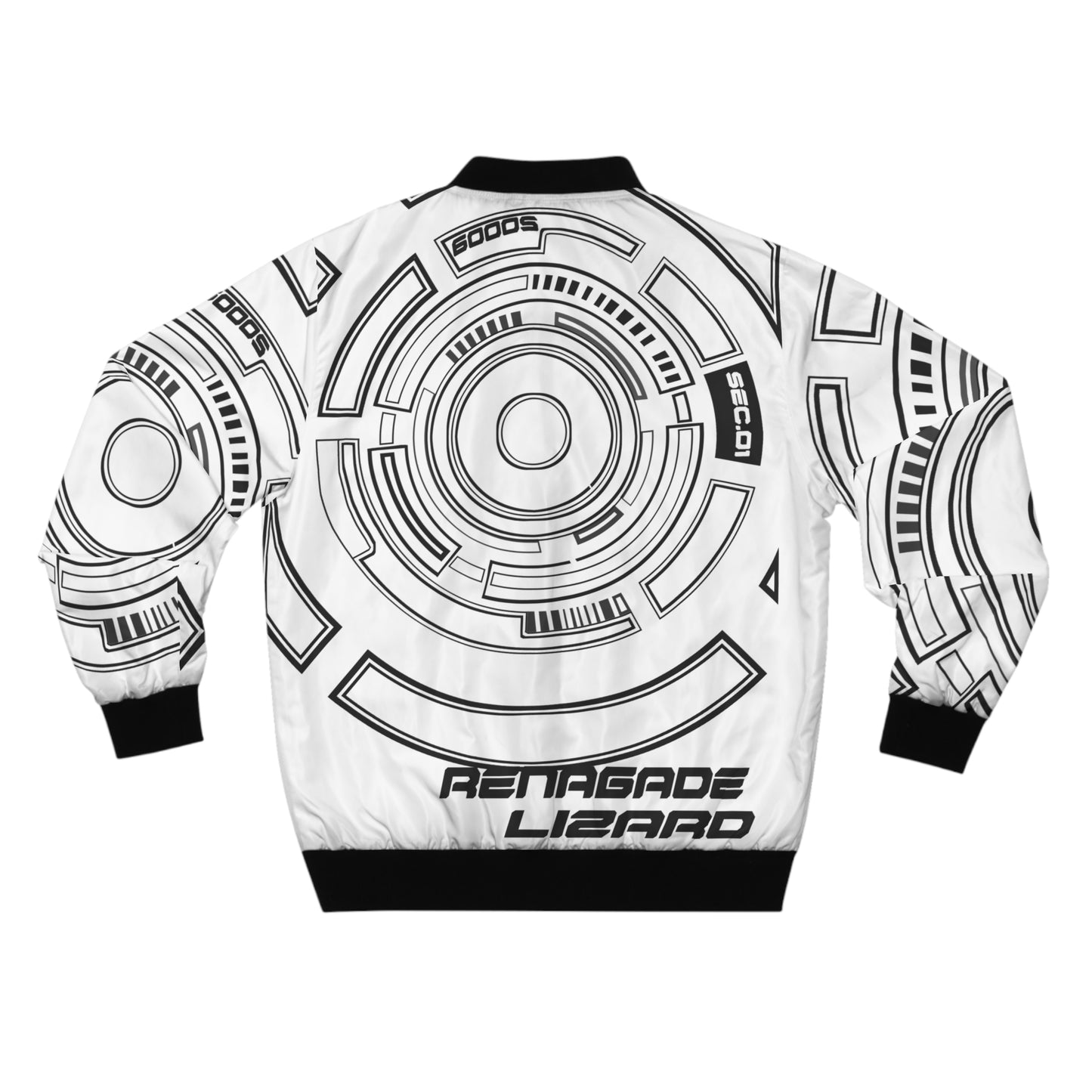 Renegade Lizard / Bomber Jacket White